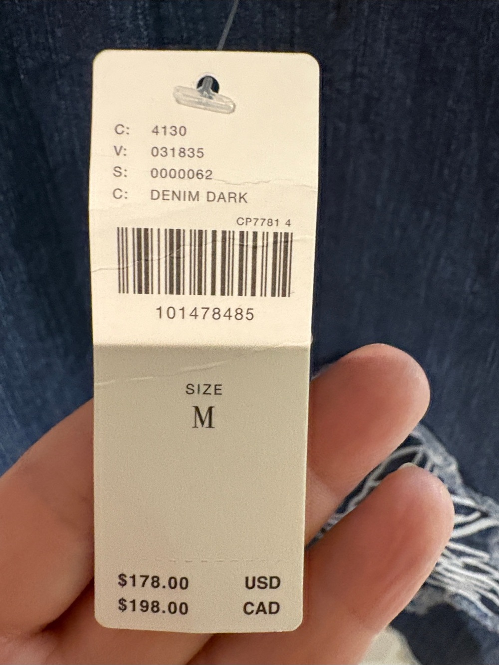 Anthropologie Denim Mini Dress with White Floral Appliqué - Picture 2 of 6